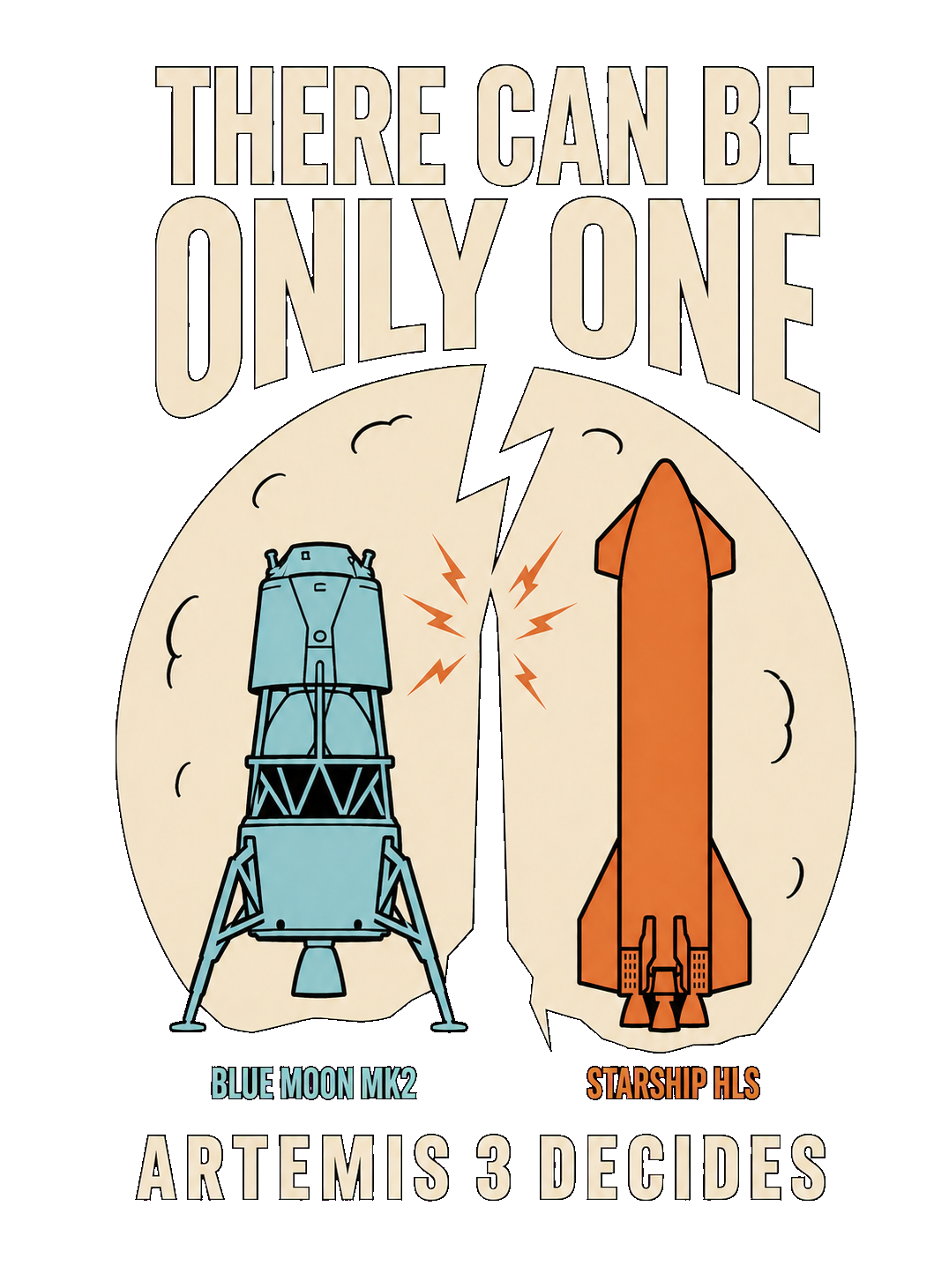 There Can Be Only One T-shirt artwork